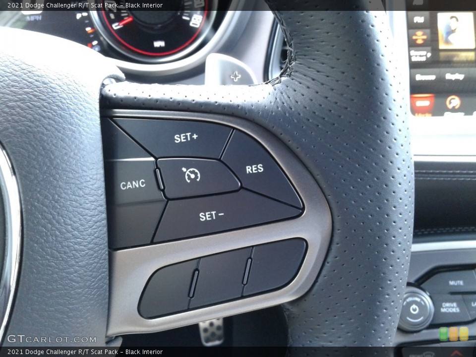Black Interior Steering Wheel for the 2021 Dodge Challenger R/T Scat Pack #142465562