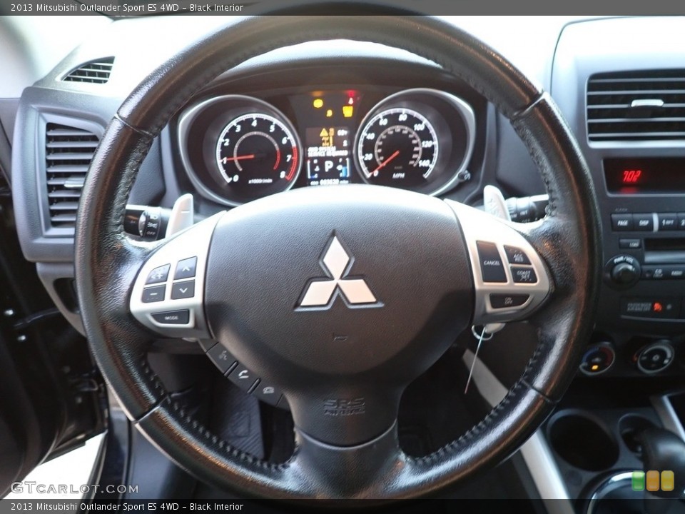 Black Interior Steering Wheel for the 2013 Mitsubishi Outlander Sport ES 4WD #142466591