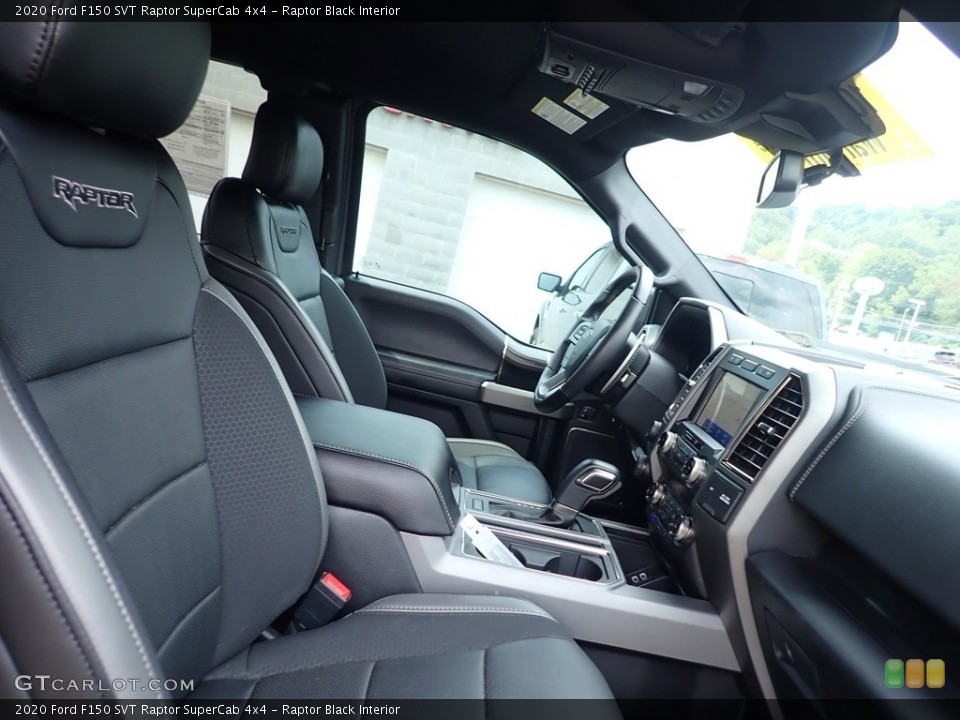 Raptor Black Interior Front Seat for the 2020 Ford F150 SVT Raptor SuperCab 4x4 #142468781