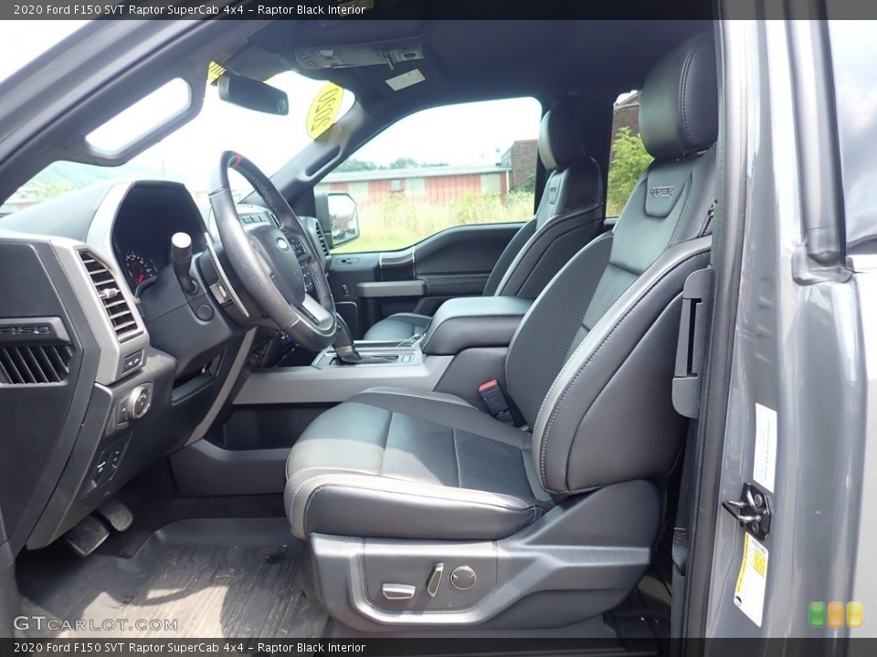 Raptor Black Interior Front Seat for the 2020 Ford F150 SVT Raptor SuperCab 4x4 #142468829