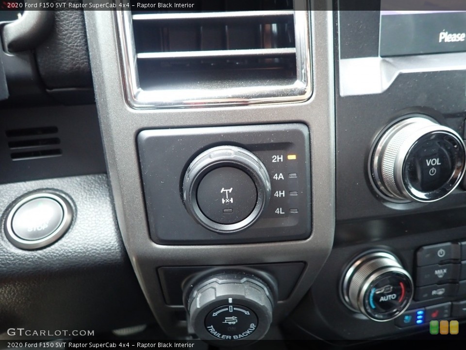 Raptor Black Interior Controls for the 2020 Ford F150 SVT Raptor SuperCab 4x4 #142469042