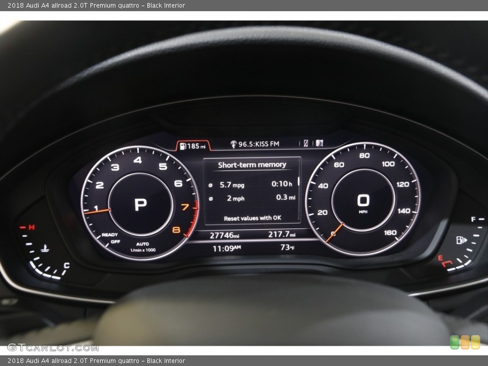 Black Interior Gauges for the 2018 Audi A4 allroad 2.0T Premium quattro #142470638