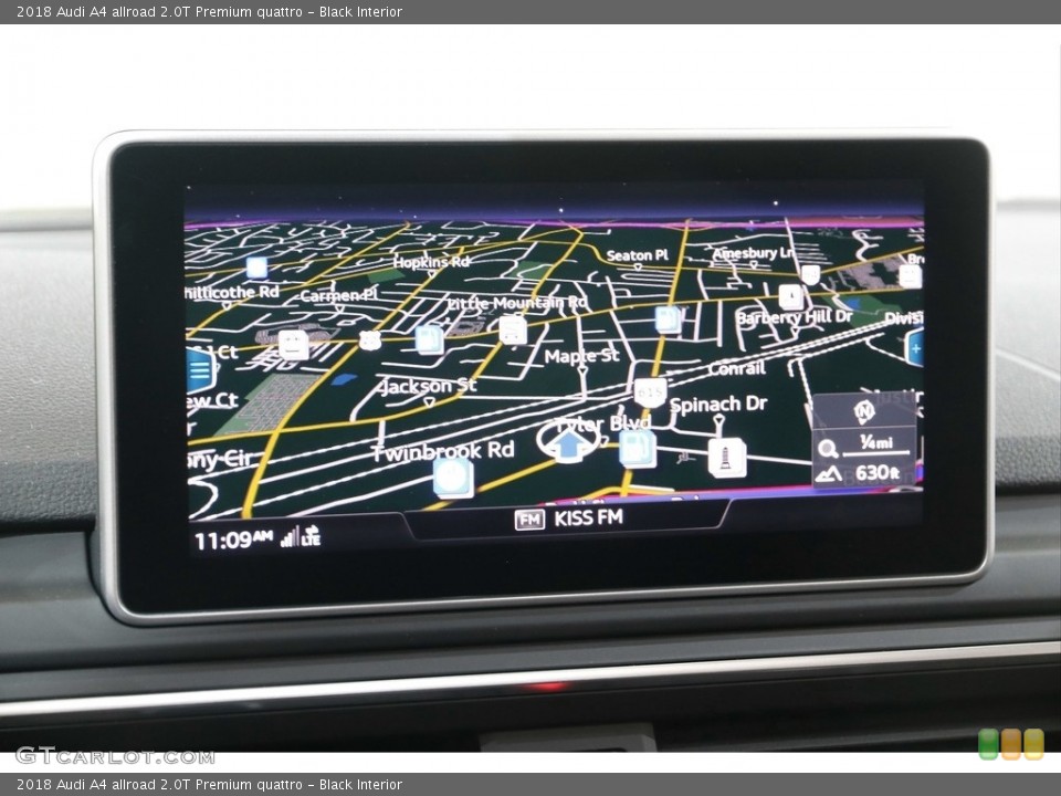 Black Interior Navigation for the 2018 Audi A4 allroad 2.0T Premium quattro #142470674