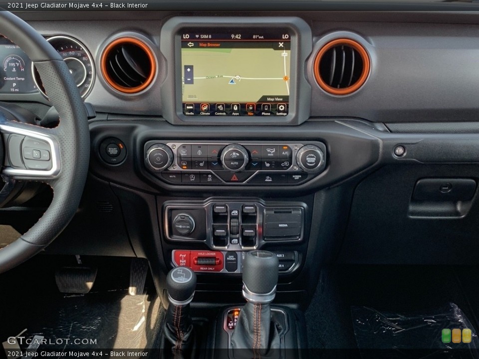 Black Interior Controls for the 2021 Jeep Gladiator Mojave 4x4 #142475103