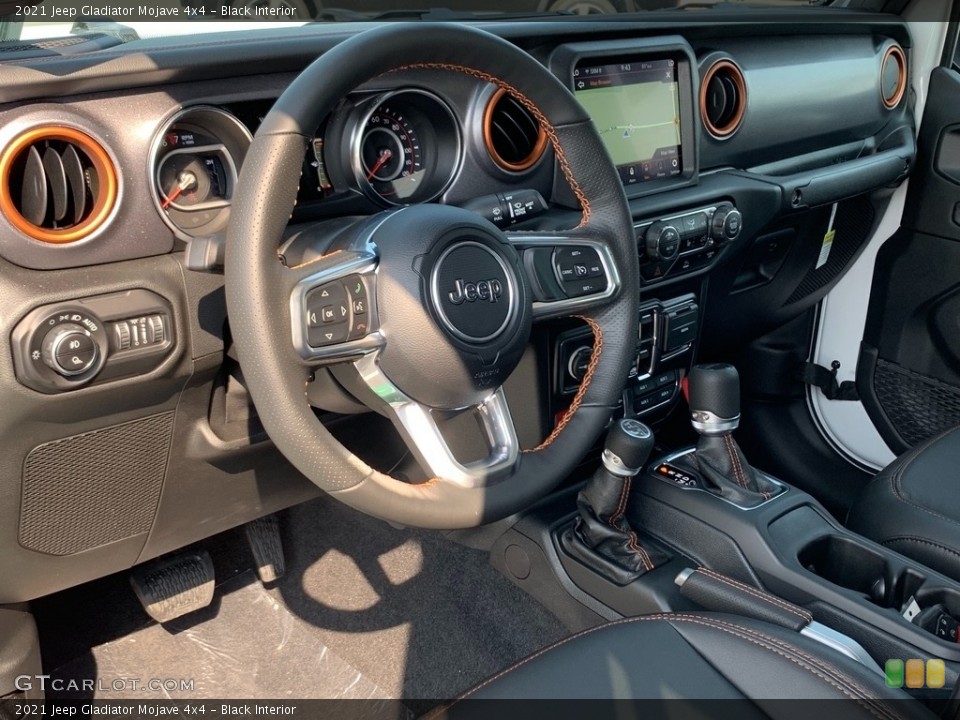 Black Interior Dashboard for the 2021 Jeep Gladiator Mojave 4x4 #142475190