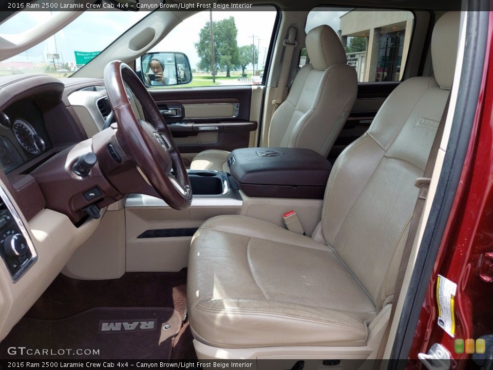 Canyon Brown/Light Frost Beige Interior Photo for the 2016 Ram 2500 Laramie Crew Cab 4x4 #142475611