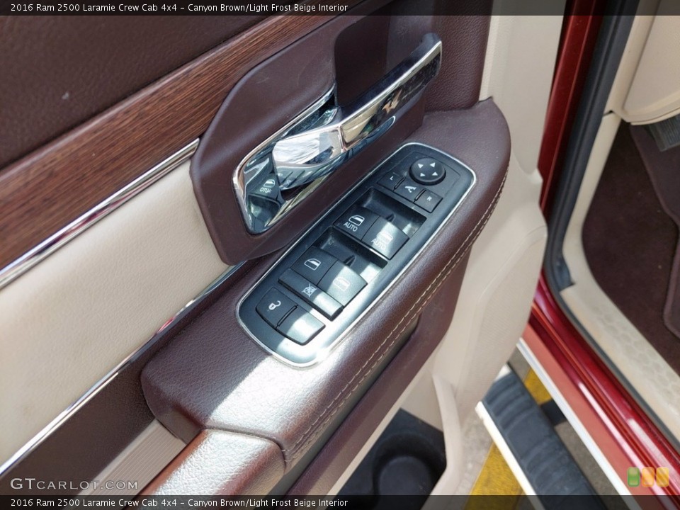 Canyon Brown/Light Frost Beige Interior Door Panel for the 2016 Ram 2500 Laramie Crew Cab 4x4 #142475733
