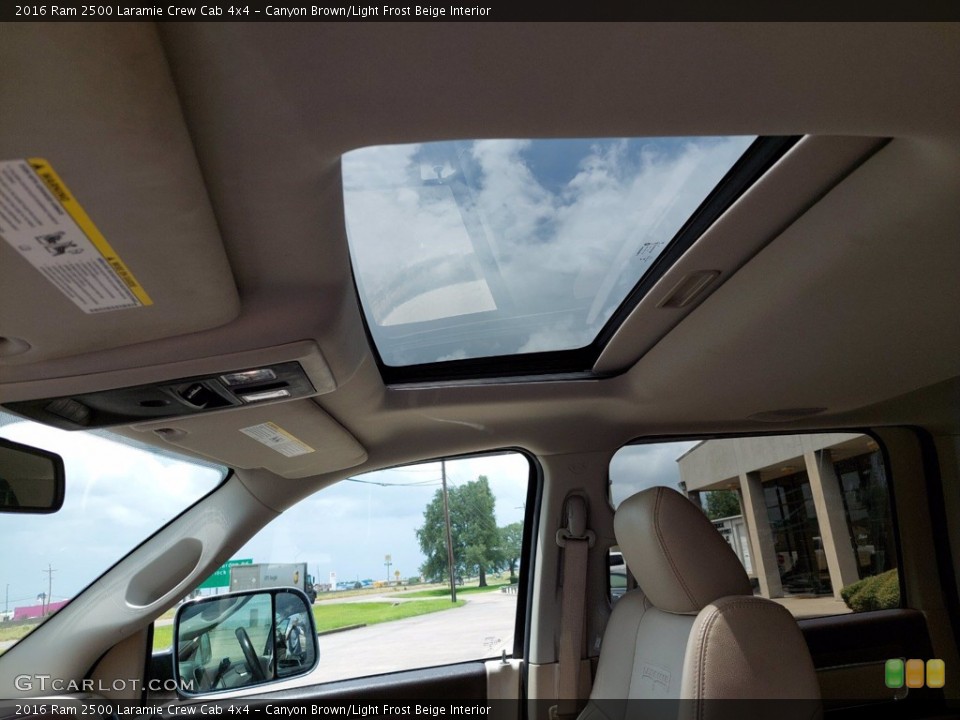 Canyon Brown/Light Frost Beige Interior Sunroof for the 2016 Ram 2500 Laramie Crew Cab 4x4 #142475988