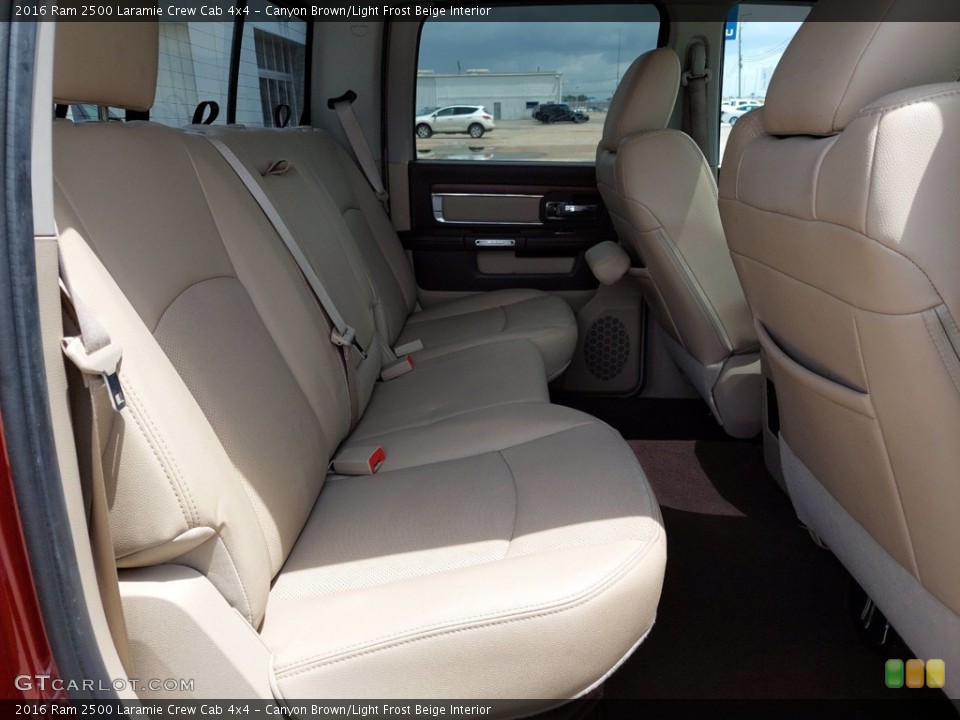 Canyon Brown/Light Frost Beige Interior Rear Seat for the 2016 Ram 2500 Laramie Crew Cab 4x4 #142476066