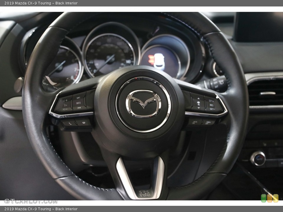 Black Interior Steering Wheel for the 2019 Mazda CX-9 Touring #142476265
