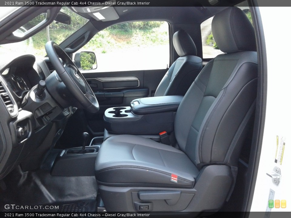 Diesel Gray/Black Interior Front Seat for the 2021 Ram 3500 Tradesman Regular Cab 4x4 Chassis #142476897