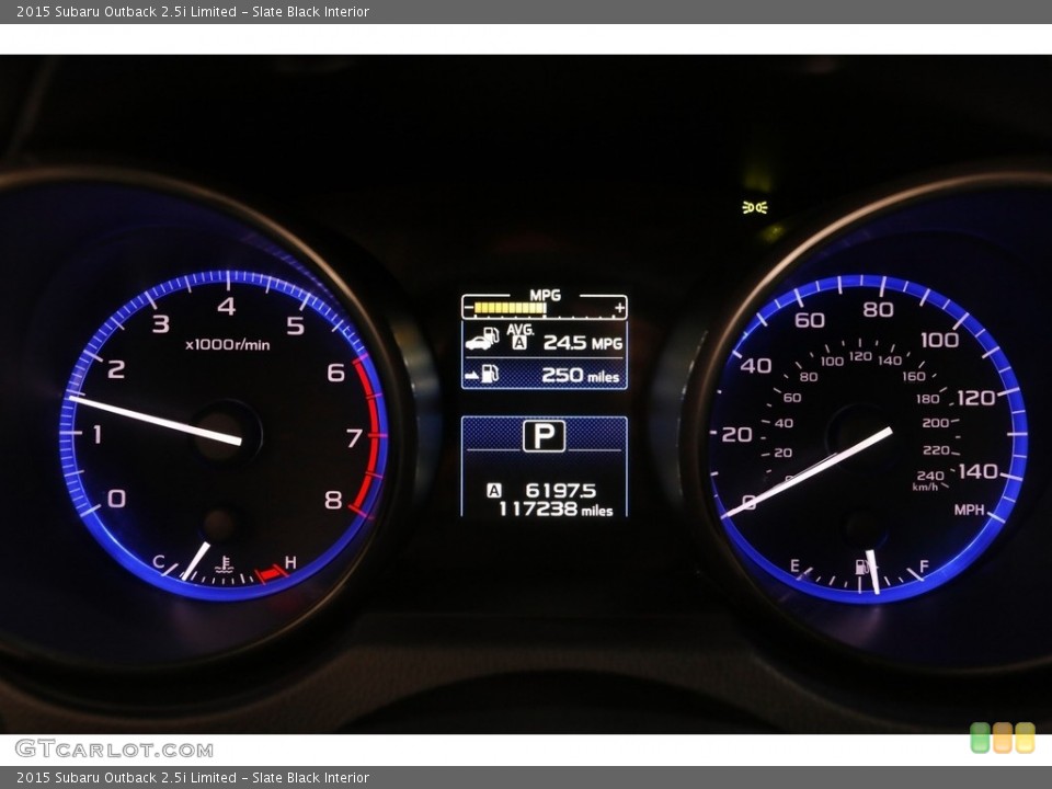Slate Black Interior Gauges for the 2015 Subaru Outback 2.5i Limited #142477170
