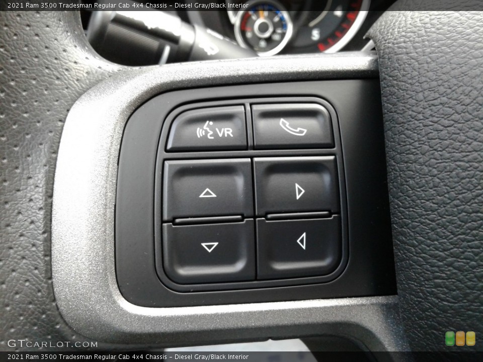 Diesel Gray/Black Interior Steering Wheel for the 2021 Ram 3500 Tradesman Regular Cab 4x4 Chassis #142477647