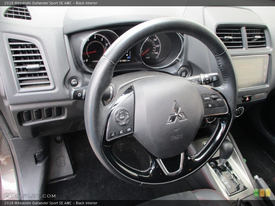 Black Interior Steering Wheel for the 2018 Mitsubishi Outlander Sport SE AWC #142479594