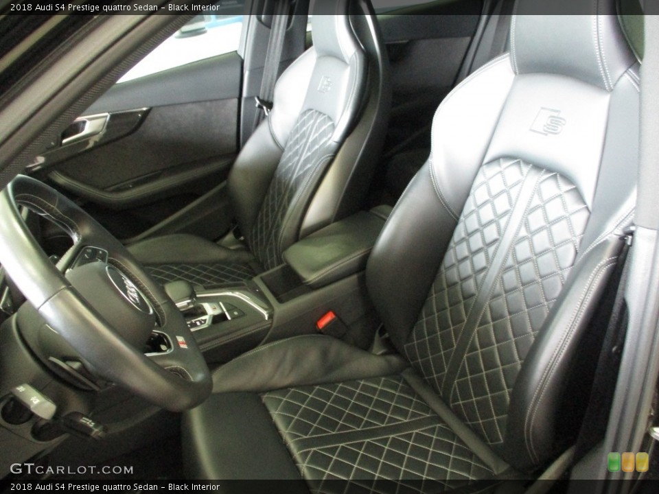 Black Interior Front Seat for the 2018 Audi S4 Prestige quattro Sedan #142483511