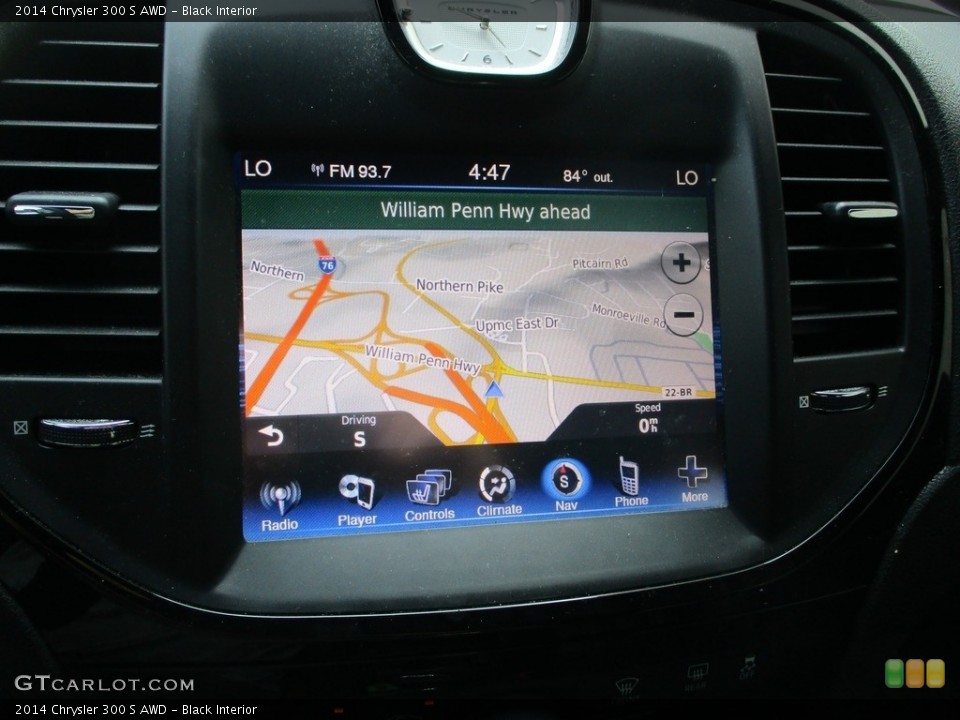 Black Interior Navigation for the 2014 Chrysler 300 S AWD #142485243