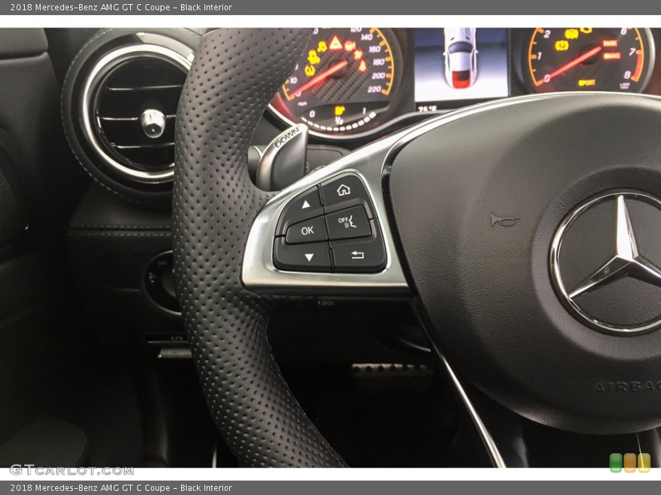 Black Interior Steering Wheel for the 2018 Mercedes-Benz AMG GT C Coupe #142485294