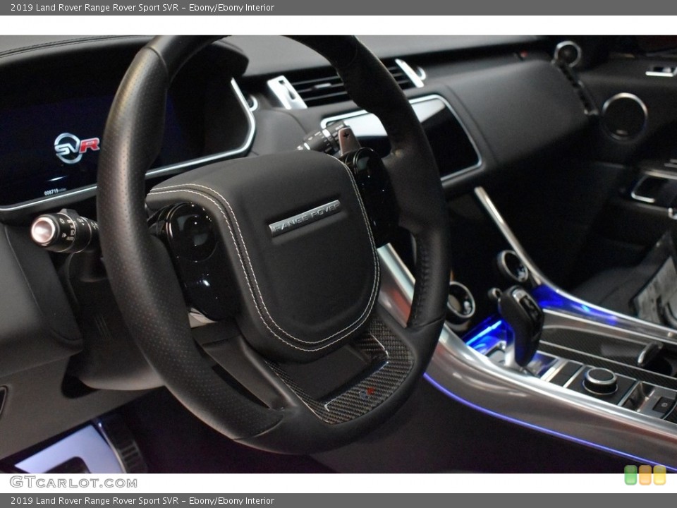 Ebony/Ebony Interior Steering Wheel for the 2019 Land Rover Range Rover Sport SVR #142486182
