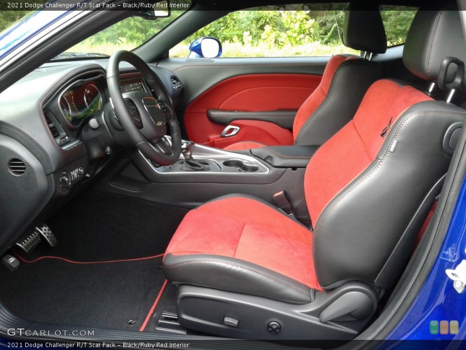 Black/Ruby Red Interior Photo for the 2021 Dodge Challenger R/T Scat Pack #142488012