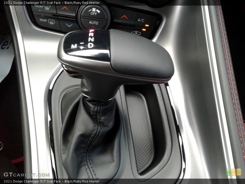 Black/Ruby Red Interior Transmission for the 2021 Dodge Challenger R/T Scat Pack #142488423