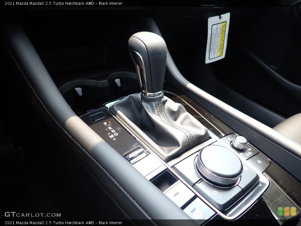 Black Interior Transmission for the 2021 Mazda Mazda3 2.5 Turbo Hatchback AWD #142489002