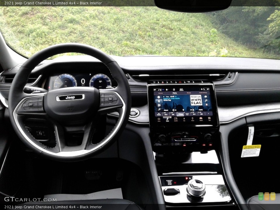Black Interior Dashboard for the 2021 Jeep Grand Cherokee L Limited 4x4 #142489653