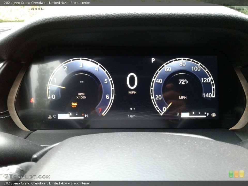 Black Interior Gauges for the 2021 Jeep Grand Cherokee L Limited 4x4 #142489722