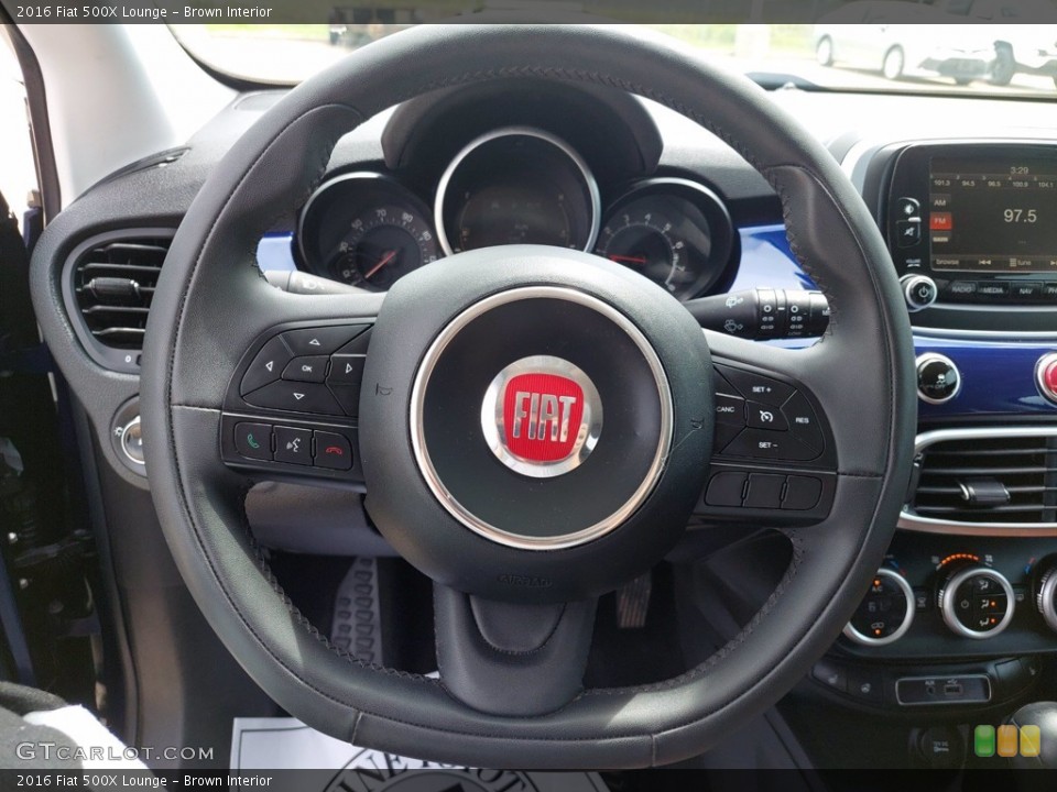 Brown Interior Steering Wheel for the 2016 Fiat 500X Lounge #142493229