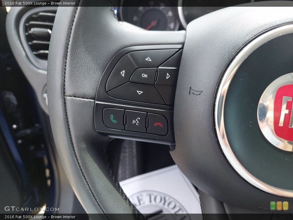 Brown Interior Steering Wheel for the 2016 Fiat 500X Lounge #142493250