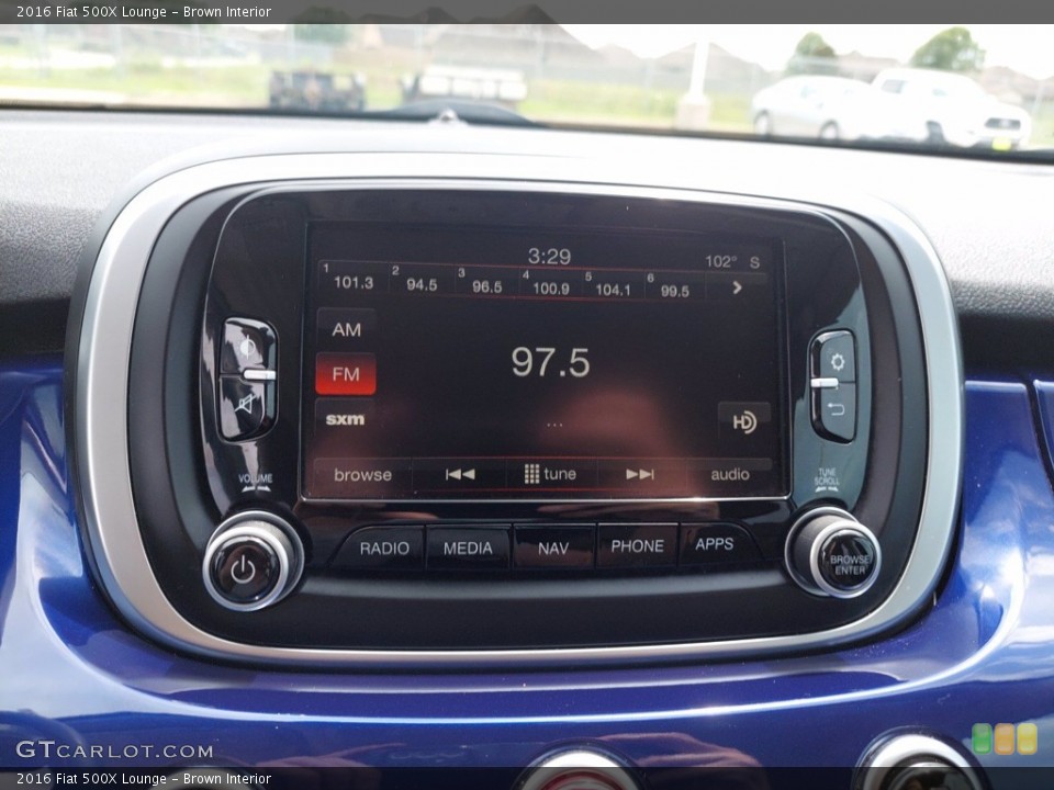 Brown Interior Audio System for the 2016 Fiat 500X Lounge #142493310