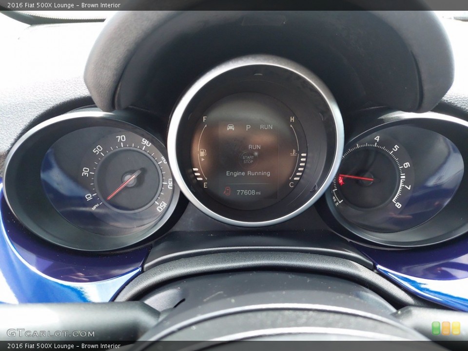 Brown Interior Gauges for the 2016 Fiat 500X Lounge #142493394