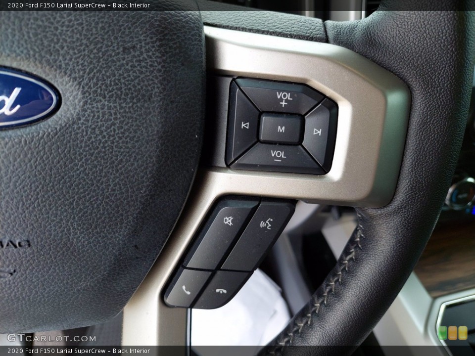 Black Interior Steering Wheel for the 2020 Ford F150 Lariat SuperCrew #142494478