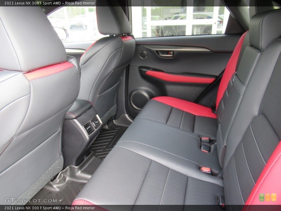 Rioja Red Interior Rear Seat for the 2021 Lexus NX 300 F Sport AWD #142497553