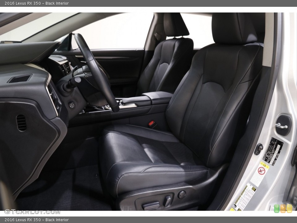 Black Interior Front Seat for the 2016 Lexus RX 350 #142498582