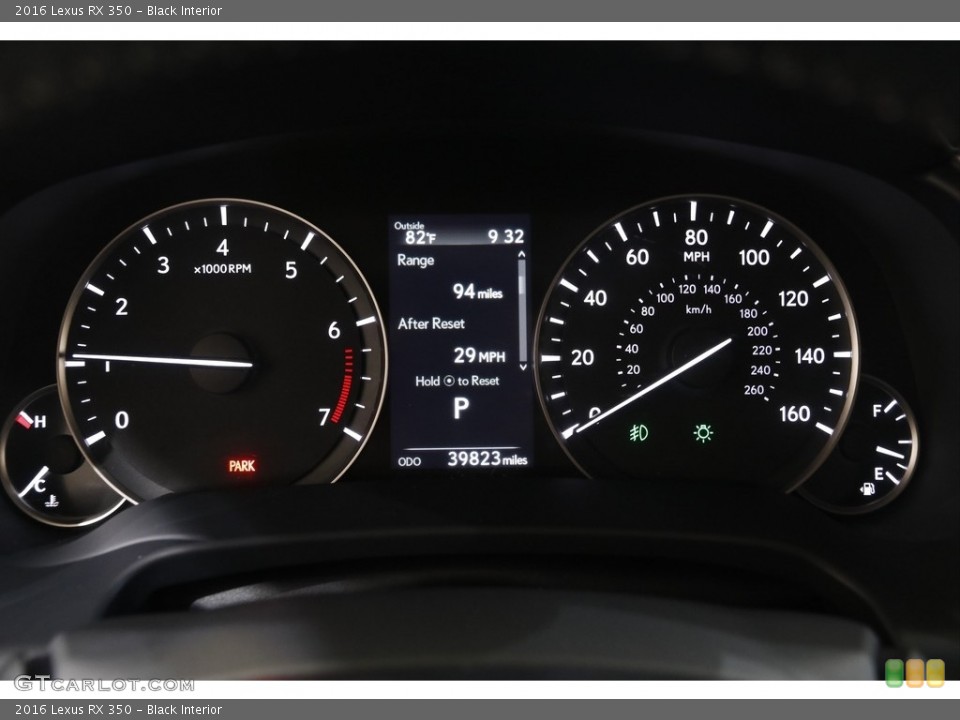 Black Interior Gauges for the 2016 Lexus RX 350 #142498642