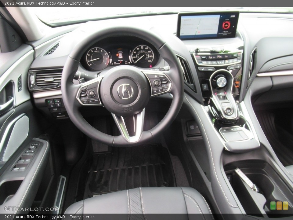 Ebony Interior Dashboard for the 2021 Acura RDX Technology AWD #142502605