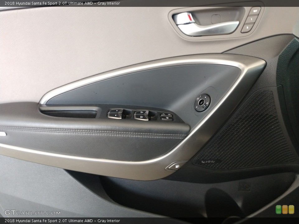 Gray Interior Door Panel for the 2018 Hyundai Santa Fe Sport 2.0T Ultimate AWD #142503447