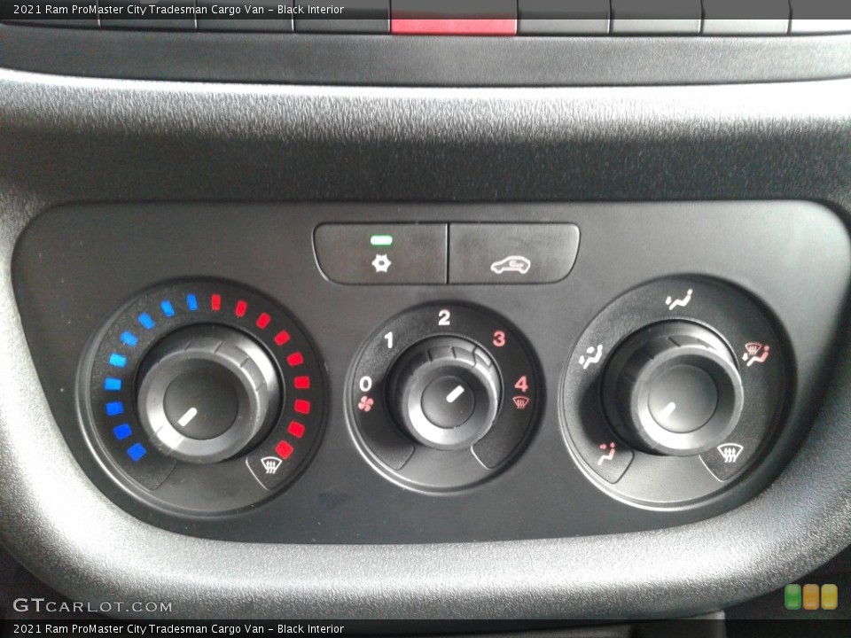 Black Interior Controls for the 2021 Ram ProMaster City Tradesman Cargo Van #142504835