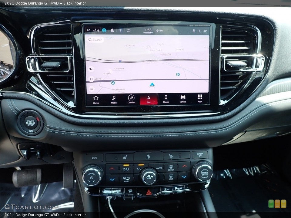 Black Interior Navigation for the 2021 Dodge Durango GT AWD #142506723