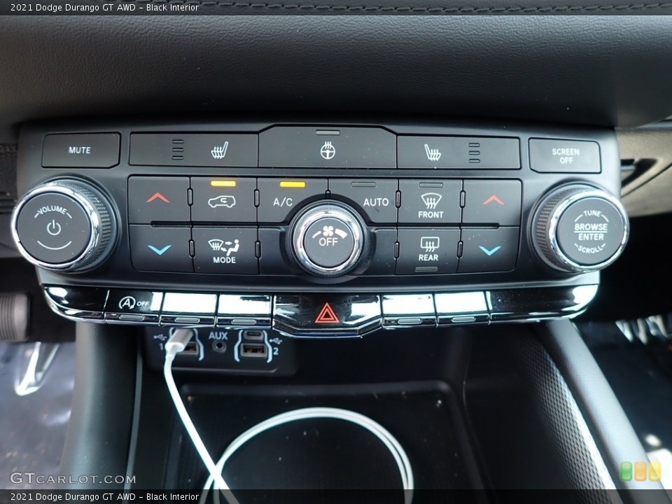 Black Interior Controls for the 2021 Dodge Durango GT AWD #142506747