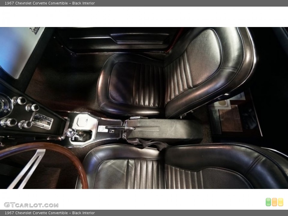Black Interior Front Seat for the 1967 Chevrolet Corvette Convertible #142506888