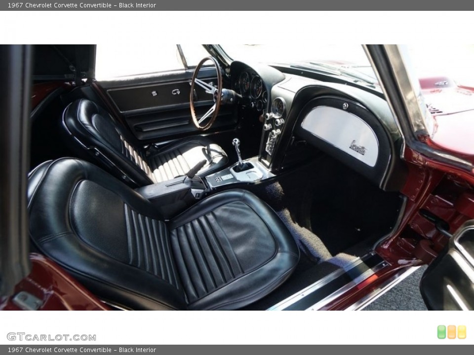 Black Interior Photo for the 1967 Chevrolet Corvette Convertible #142507119
