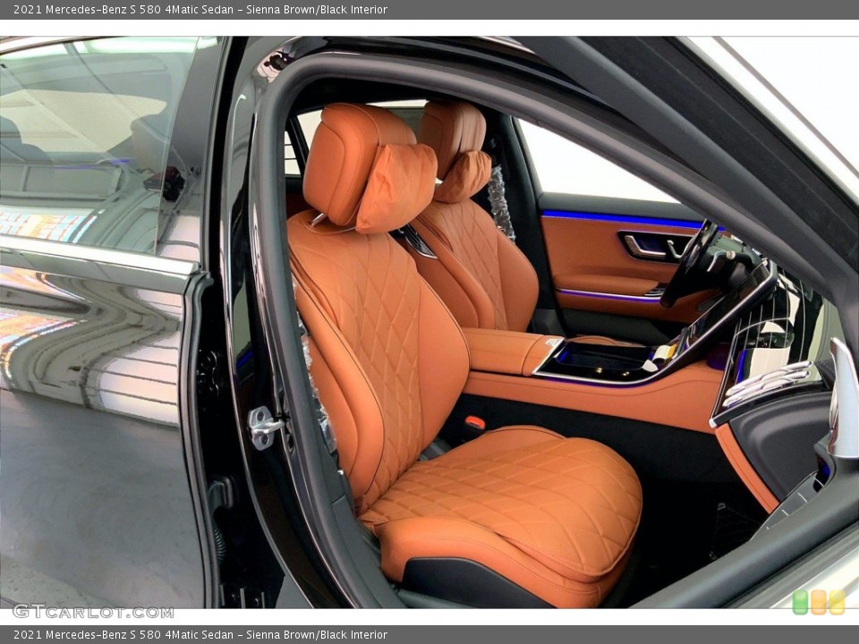 Sienna Brown/Black Interior Photo for the 2021 Mercedes-Benz S 580 4Matic Sedan #142508412