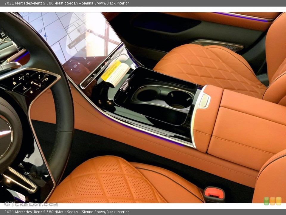 Sienna Brown/Black Interior Controls for the 2021 Mercedes-Benz S 580 4Matic Sedan #142508496