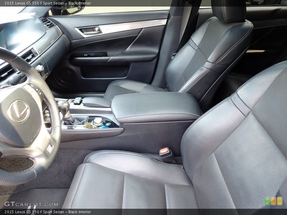 Black Interior Front Seat for the 2015 Lexus GS 350 F Sport Sedan #142509048