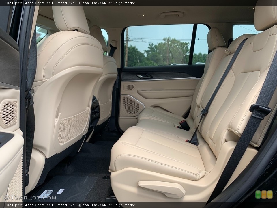 Global Black/Wicker Beige Interior Rear Seat for the 2021 Jeep Grand Cherokee L Limited 4x4 #142509168