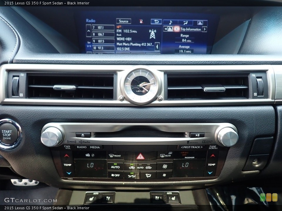 Black Interior Controls for the 2015 Lexus GS 350 F Sport Sedan #142509228
