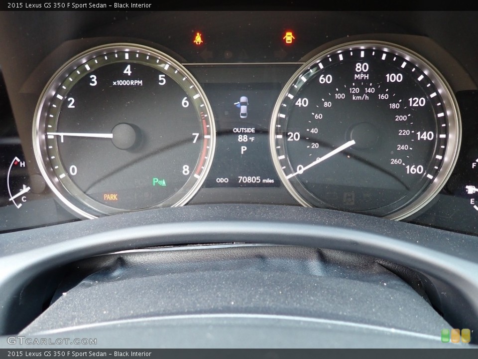 Black Interior Gauges for the 2015 Lexus GS 350 F Sport Sedan #142509255