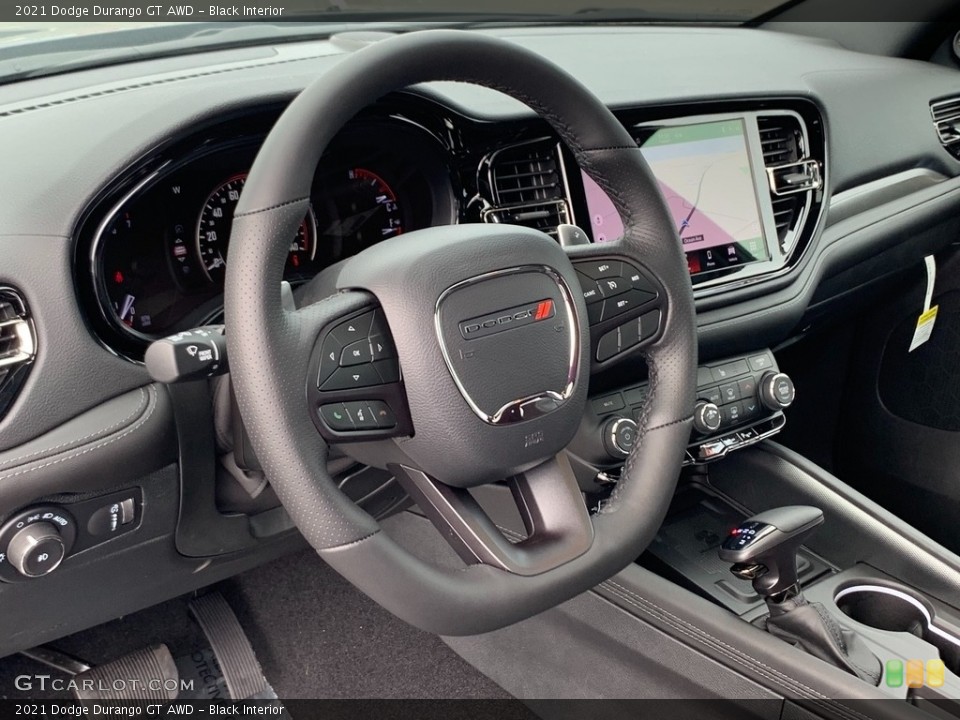 Black Interior Steering Wheel for the 2021 Dodge Durango GT AWD #142509447