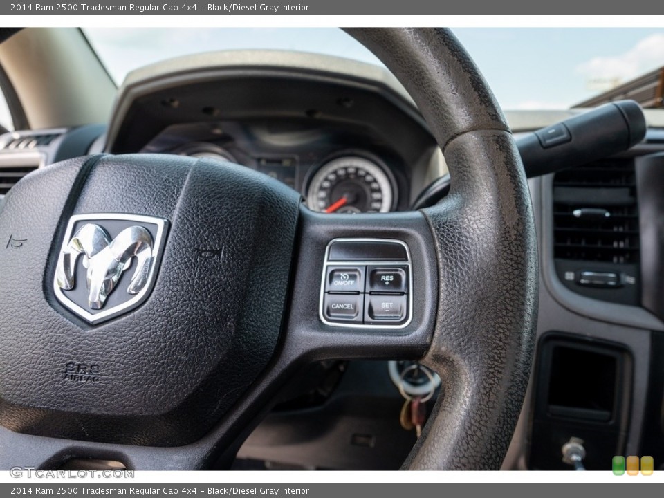 Black/Diesel Gray Interior Steering Wheel for the 2014 Ram 2500 Tradesman Regular Cab 4x4 #142509456